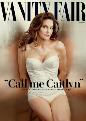 Caitlyn Jenner on the cover of <i>Vanity Fair</i> magazine.