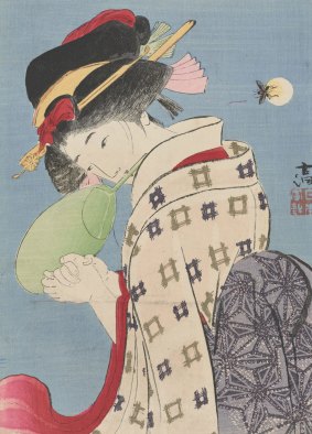 Kodo  Yamanaka (1869-1945), Firefly (Hotaru) 1913 in Melodrama in Meiji Japan. From the Clough Collection of kuchi-e prints, National Library of Australia.