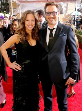 Producer Susan Downey and actor Robert Downey Jr. are celebrating their 10th wedding anniversary.
