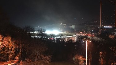 The bomb was detonated outside Vodafone Arena in Istanbul.