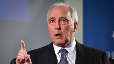 Former Prime Minister Paul Keating has hit out at 'bludger' international companies operating in Australia.