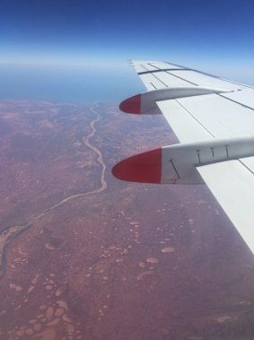 "Like a rusty car door under a microscope": the landscape around Western Australia's Ningaloo Reef is out of this world. 