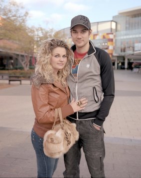 Campbelltown locals Renata and Filip Schleis at Macarthur Square Shopping Centre in September 2013.  