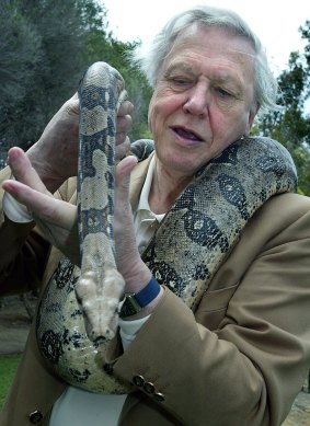 Sir David Attenborough at Sydney's Taronga Zoo in 2003