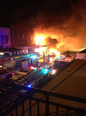 An explosion and fire destroy Rozelle shop and units. 