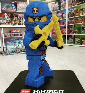 The one-metre high Lego ninja stolen from the Coburg North store.
