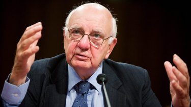 Paul Volcker, a former chairman of the US Federal Reserve.