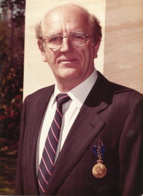 John Ferris with his Order of Australia.