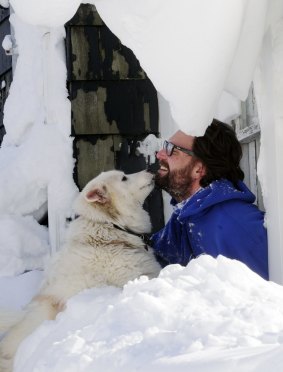 Some parts of New York state have had a year's snow dumped in three days.