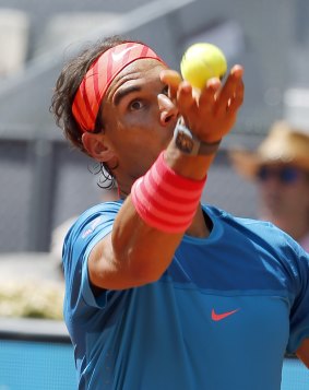 Rafael Nadal of Spain is into the Madrid Open final after beating Tomas Berdych of the Czech Republic.