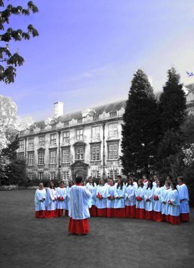 The choir of Christ's College Cambridge in 2011.