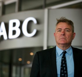 MEAA federal secretary Chris Warren was at the ABC in Ultimo on Monday where managing director Mark Scott announced widespread staff cuts.