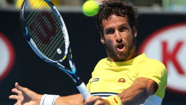 Feliciano Lopez in action on Thursday.
