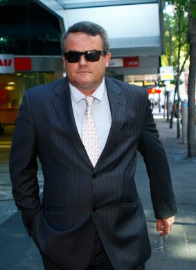 Fraud allegations: Brett Roberts leaves the ICAC after giving evidence. 