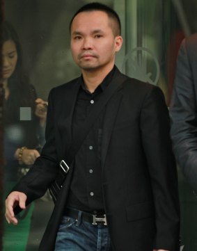 Peter Hoang outside court in Melbourne in April.