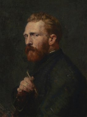 John Russell's painting of his friend Vincent van Gogh,1886,.