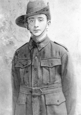 Private James Charles (Jim) Martin, thought to be the youngest Australian to die on active service.