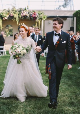Emma Watkins and Lachy Gillespie were married in Bowral on Saturday.