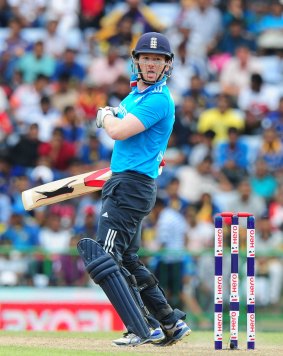 Changing of the guard: England's new one-day captain Eoin Morgan.