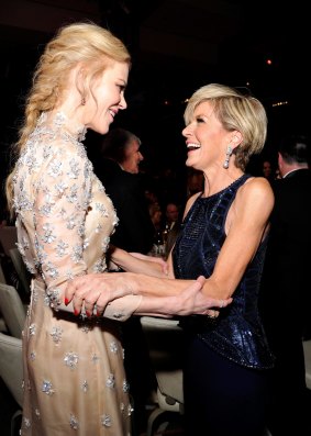 Australia's Foreign Minister Julie Bishop (L) and actress Nicole Kidman attend the 2017 G'Day Black Tie Gala at Governors Ballroom At Hollywood And Highland on January 28, 2017 in Hollywood, California.