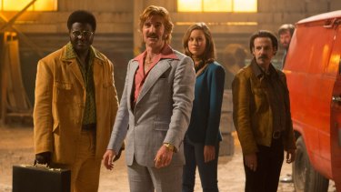 From left: Babou Ceesay, Sharlto Copley, Brie Larson and Noah Taylor. 