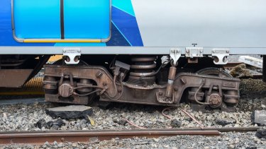 The stolen train hit a "derail block" which is designed to stop out-of-control rolling stock.