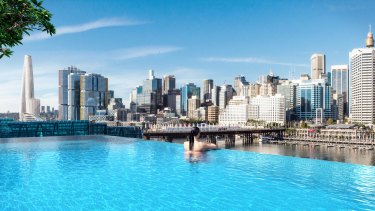Pool with a view: an artists impression of Dr Swartz's Darling Harbour Hotel.