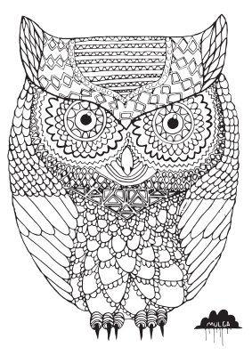 One of the illustrations from Mulga's Magical Colouring Book.