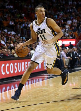 Rising star: Australian guard Dante Exum has been on a steep learning curve with the Jazz.