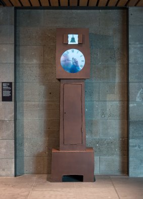 Maarten Baas' Grandfather clock (2014). National Gallery of Victoria, Melbourne. Copyright Maarten Baas