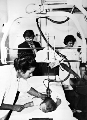 Kaye Griffiths performs an early paediatric scan.