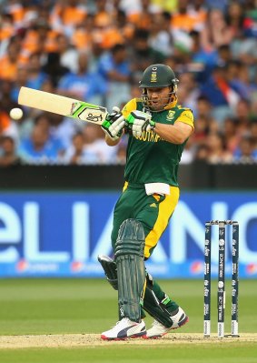 Down on form: South Africa's AB de Villiers has failed to live up to his high standards at the World Cup.