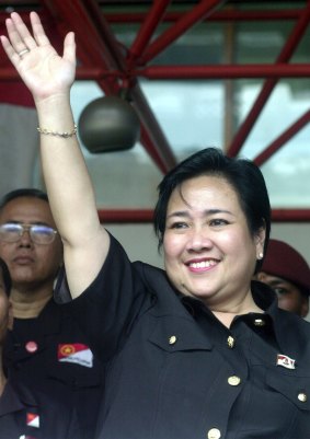 Rachmawati Soekarnoputri, the leader of the Pioneer Party and sister of former Indonesian president Megawati Soekarnoputri.