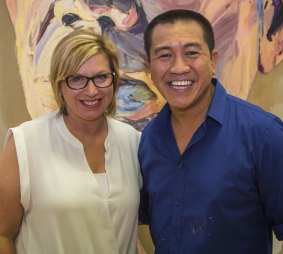 Anh Do and Rosie Batty. 
