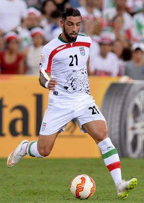 Centre stage: Ashkan Dejagah is the pivot in most of what Iran do well.