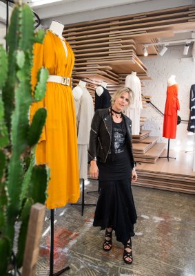Kit Willow in her first store for her new label KITX, the store is located less than 100m from her old label's boutique in Sydney's Paddington.