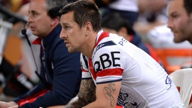 Career in doubt: Mitchell Pearce.