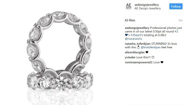 AE Design Jewellery Diamond Engagement Ring. 