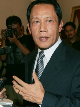 Indonesia army chief Sutiyoso.