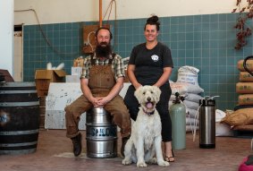 An abandoned butter factor in East Gippsland plays home to Sailors Grave Brewing, a microbrewery run by local couple Chris and Gab Moore.