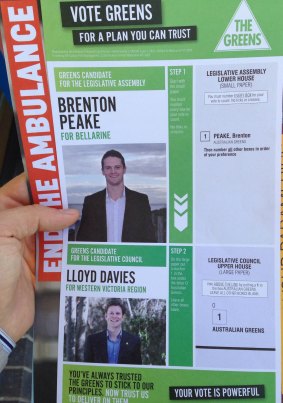 The Greens are running open tickets in several marginal seats.