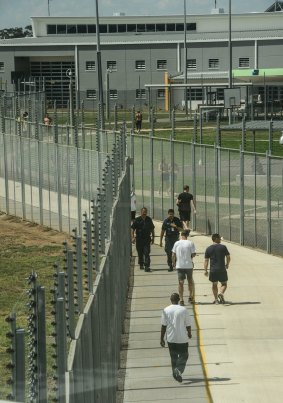 People inside the maximum security Melbourne's Metropolitan Remand Centre.