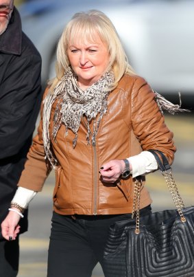 Jenni Hicks, whose daughter died at Hillsborough, arrives at the inquest on Wednesday.