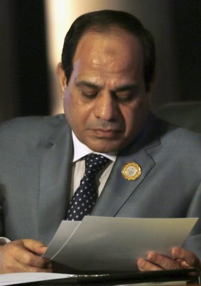 Egyptian President Abdel Fattah al-Sisi.