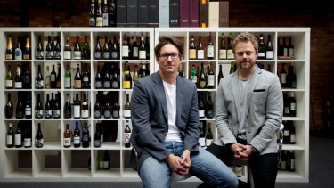 Vinomofo co-founders Andre Eikmeier and Justin Dry: changed one letter.