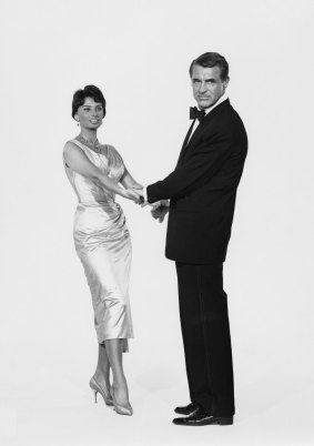 Sophia Loren with Cary Grant in 1958's <i>Houseboat</i>.