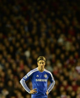 Lonely figure: Fernando Torres experienced lean goal-scoring spells garnering many detractors.
