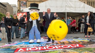 A Melbourne version of the famous board game Monopoly was launched at Federation Square by the lord mayor Robert Doyle and Mr Monopoly. 