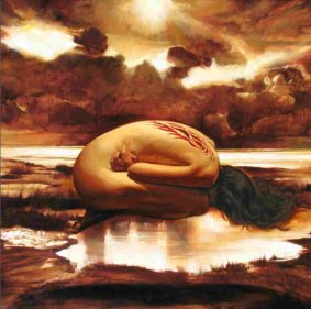 Kim Nelson's painting, Fallen #3, on the cover of Club Callaway's new album, Fall of the Emprire, is a worthy piece of art. 