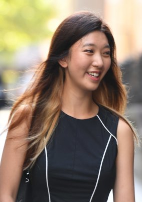 Brenda Lin outside the NSW Supreme Court in February.